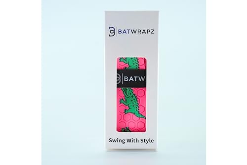 Bat Grip Tape for Baseball - Softball Precut and Pro Feel Bat Grip Tape Replacement - color: The Alligator