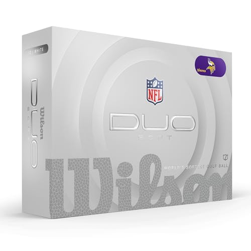 WILSON 2025 Duo Soft NFL Golf Ball - 12 Balls, White, Atlanta Falcons - color: Minnesota Vikings