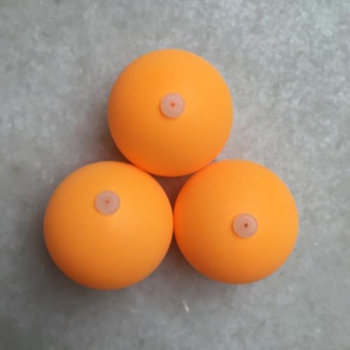 GALPADA 100pcs 27mm Table Tennis Balls with Hole, Abs Plastic Ping Pong Balls for Practice Machine Training, Yellow Bulk Set for Leisure and Competition Use