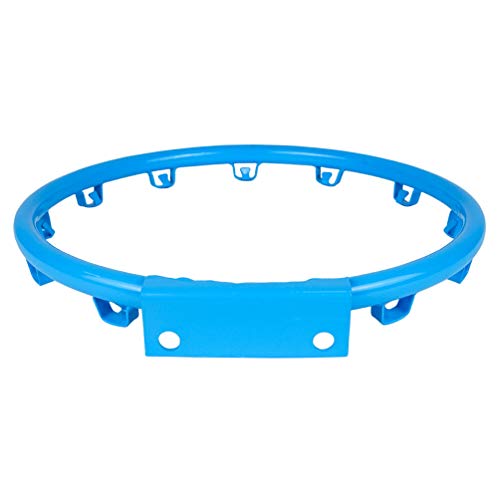Luwint Kids Basketball Hoop, Durable Basketball Rim Goal for Children Indoor Outdoor Wall Mounted, Blue, 12.6'' Not Full Size