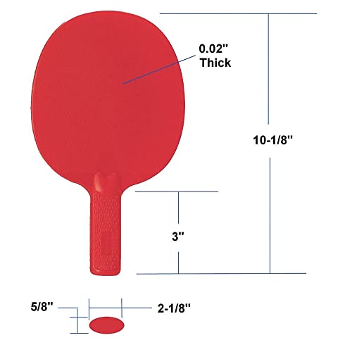 S&S Worldwide Spectrum Table Tennis Paddle Set, Pack of 6