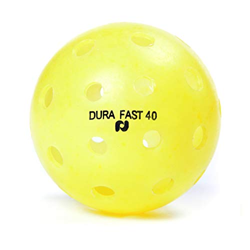 Dura Fast 40 Pickleballs | Outdoor Pickleball Balls | USAPA Approved and Sanctioned for Tournament Play - color: Yellow, style: 6 Pack
