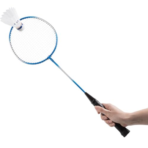 Badminton Set - Backyard Games Include 4 Badminton Rackets, 3 Birdies, Regulation-Size Net with Pole Stakes and Carry Bag - Outdoor Sports by Hey Play