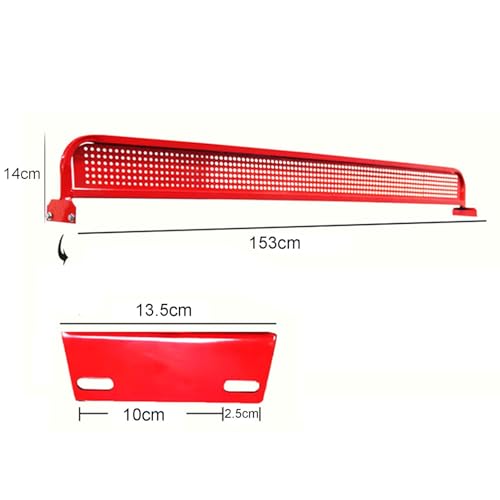 Table Tennis Net, Outdoor Table Tennis Red Metal Iron Grid, Pingpong Countertop Separator for Courtyard, Park
