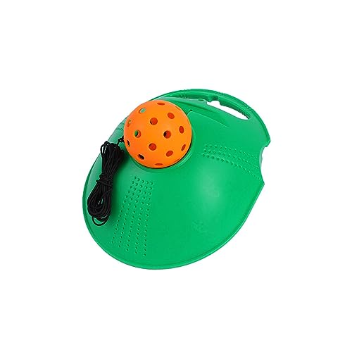 2 Pieces Pickleball Rebound Practice Tool with 40 Holes Ball Cord Lightweight Sturdy Baseboard Self Study Training Equipment Suitable for