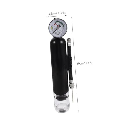 Operitacx Manual Ball Pump with Pressure Gauge for Basketball and Soccer – Portable Sports Ball Inflator with Nozzles, Handheld Air Pump for Football, Volleyball, Outdoor Travel