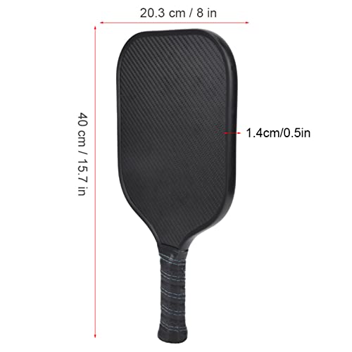 Carbon Fiber Paddle, Lightweight Portable Racquet with Polypropylene Honeycomb Core, Training Sports Equipment for Ball Control