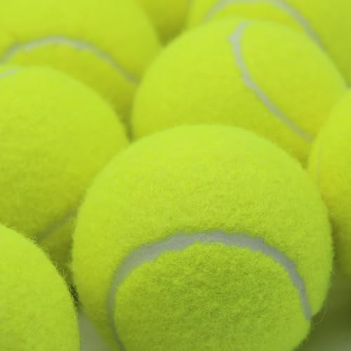 Durable High Elastic Tennis Balls Advanced Training Balls Thickened Balls with Mesh Bag for Transport Beginner Exercise Ball