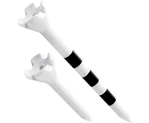 Maxfli Performance Series Low Resistance 2.75" & 1.5" White Golf Tees - 50 Pack