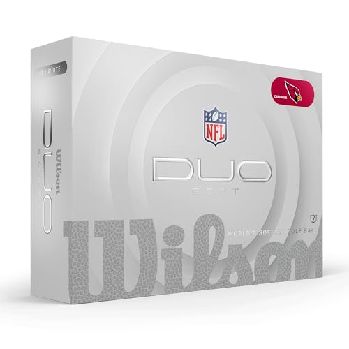 WILSON 2025 Duo Soft NFL Golf Ball - 12 Balls, White, Atlanta Falcons - color: Arizona Cardinals