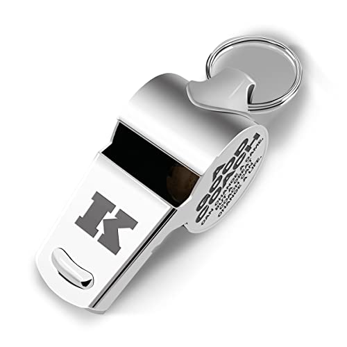 Whistles with Lanyard,Letter K, Coach Whistle, Football Gifts, Football Soccer Hockey Basketball Volleyball Baseball Coach Gifts for Men Women Teacher Thank You Cheer Coach Gift Coach