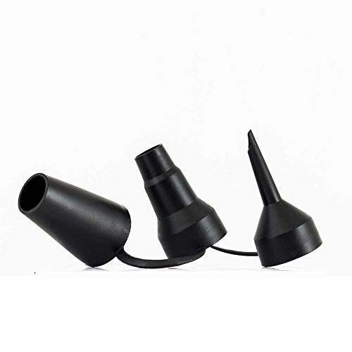 Replacement Nozzles for Air Bed Pumps (1.25"/3.1 cm Inner Diameter), Black