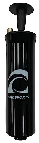 Epic 4" Single-Action Hand Air Ball Pump with Needle Black