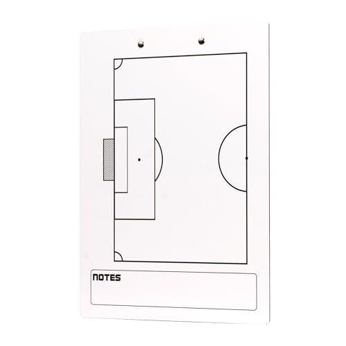 Soccer White Dry Erase Coaches Clipboard | Double-Side Soccer Coaching Whiteboard with Marker