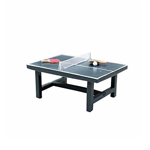 Acxico 1 Set 1:12 Mini Miniature Table Tennis Set Realistic Wooden Gift
