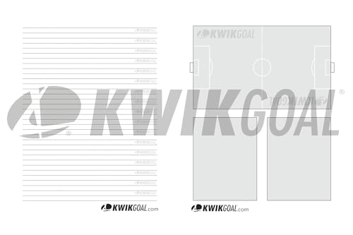 Kwik Goal Coaches' Notebook , 8.5-Inch x 10-Inch,Black
