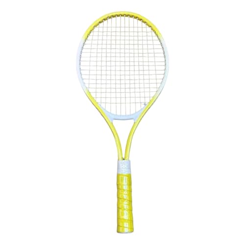 Tennis Racket, Tennis Equipment, Shockproof, Comfortable, Nylon Strings, Tennis Racket for Outdoor Leisure Game, Yellow