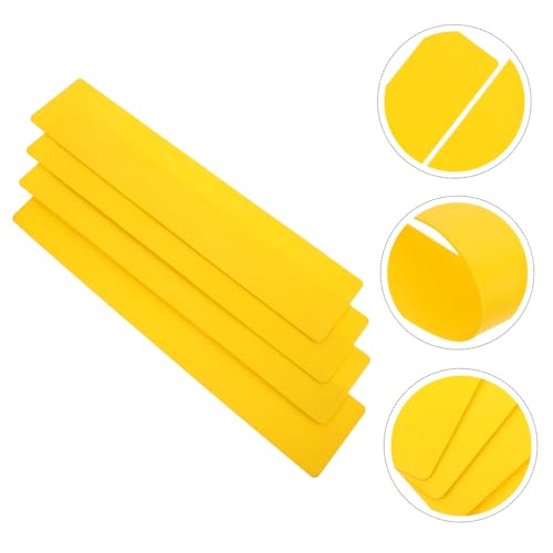 Toyvian 4Pcs Sports Exercise Markers Durable TPE Line Training Signs for Tennis Soccer Basketball Non Slip Court Markers for Drills and Training Sessions