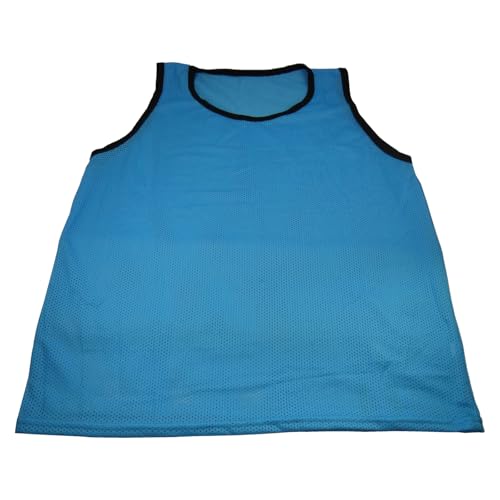BlueDot Trading Adult & Youth Scrimmage Training Vests for Soccer, Basketball & More – Available in 1, 6, 12, 24 Packs - color: Light Blue, style: Youth 1 Pack