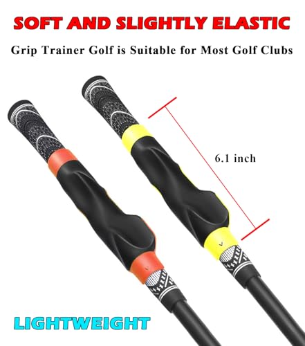 2 Pcs Golf Grip Trainer, Golf Training Aid Right Hand, Lightweight Golf Swing Trainer, Grip Trainer Golf Club to Help Train Correct Hand Position