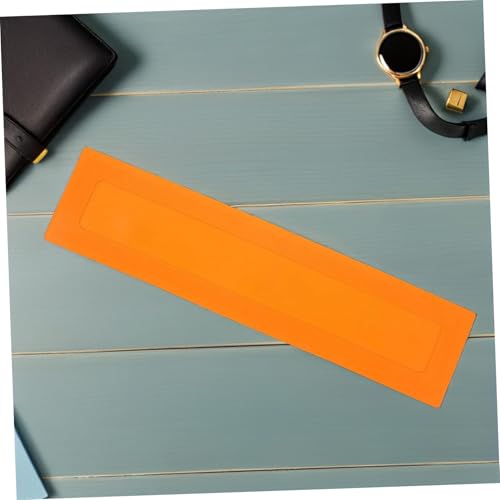 2pcs Baseball Training Flat Markers Set, Portable Rectangular Agility Court Spots, Orange Boundary Line Markers for Gym, Soccer, Basketball, Volleyball Sports Training