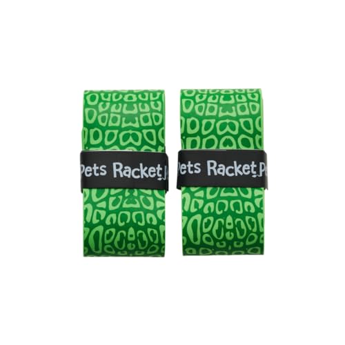 Racket Pets Kids Tennis Racket Dampener & Matching Overgrip Tape, Performance Shock Absorbing Dampener for Tennis Racket & Fun Animal Print Tennis Wrap Grip Tape