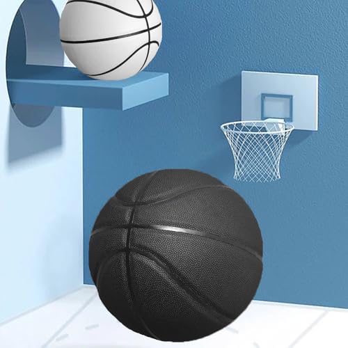 MINDCOLLISION Mini Basketball, Solid Color Without Logo, Absorbent Soft Leather, Suitable for Small Baskets, Signature, Decompression, Training Assistance