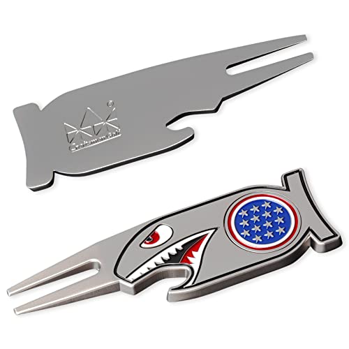 Craftsman Golf Shark Cool 4-in-1 Golf Divot Repair Tool - Bottle Opener - Ball Marker - Tee Holder