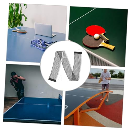 POPETPOP Retractable Table Tennis Net with Dense Mesh for Ball Retention Easy Setup and Storage Portable Training and Suitable for Indoor and