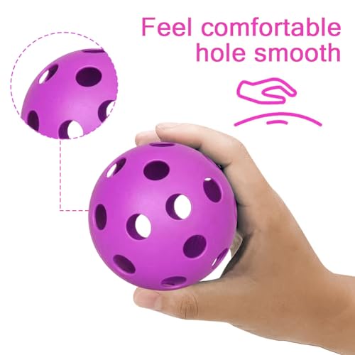 6 Pack Sports Outdoor Pickleballs - 40 Pickleball Balls - USA Pickleball Balls (USAPA) Approved - Official US Open Ball - color: Purple, style: 36 - Pack
