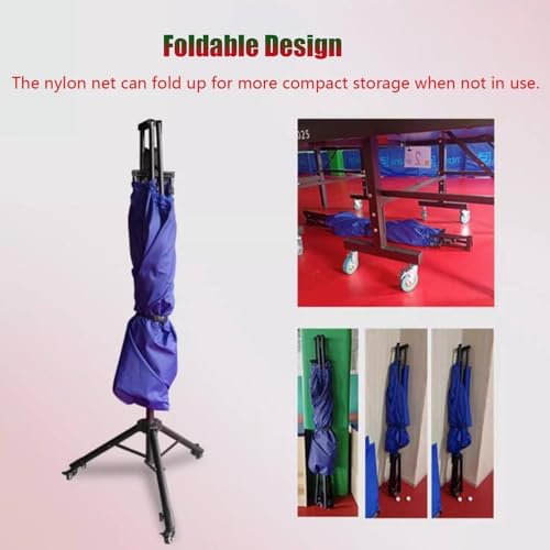 Table Tennis Ball Catch Net Table Tennis Robot Catch Net,Large Ping Pong Practice Net with Wheels for Ping Pong Robots,Serves and Multi-Ball Training,for Serve Practice (148x200cm/58.6x78.7)
