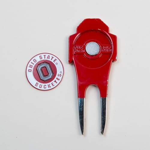 Team Golf NCAA Ohio St Shaped Divot Tool
