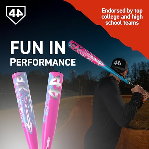 44 PRO Limited Edition XP USSSA 1.15 BPF Baseball Bat, Balanced Baseball Bat for Most Youth Baseball Leagues, Lightweight & Durable Standard Taper Handle, Drop -10, 2 3/4" Big Barrel Diameter