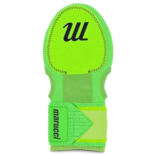 Marucci MARUCCI Sliding MITT - color: BLACK/NEON GREEN, size: Adult