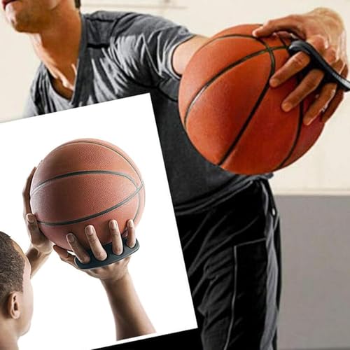 Basketball Shooting Trainer Aid 4.7 Inch Basketball Training Equipment for Youth and Adult, Pack of 2, Blue and Black(S)