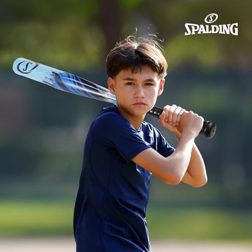 Spalding - Junior Baseball Set, Includes Plastic Bat, Ball & Glove, Complete Starter Kit for Kids, Youth Baseball Practice & Outdoor Play