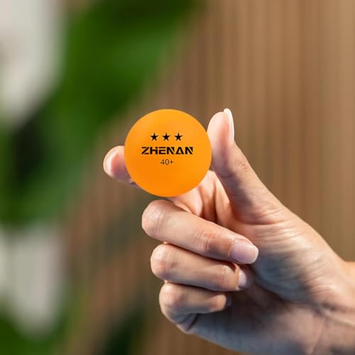 40+ New Material Ping Pong Balls 20 Pack Multicolor White and Orange Advanced Table Tennis Balls 3 Star Training & Practice Ping Pong Ball,Competition and Recreational Play, Abs Ping Pong Ball - color: Orange