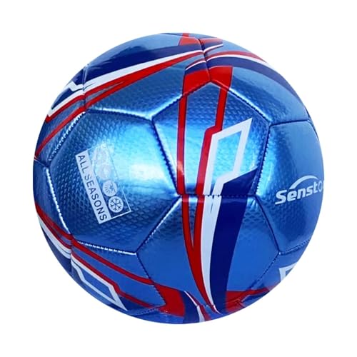 Senston Soccer Ball Size 3 & Size 4 & Size 5 for Kids and Adult Official Match Training Soccer Ball with Pump - color: blue, size: size 4