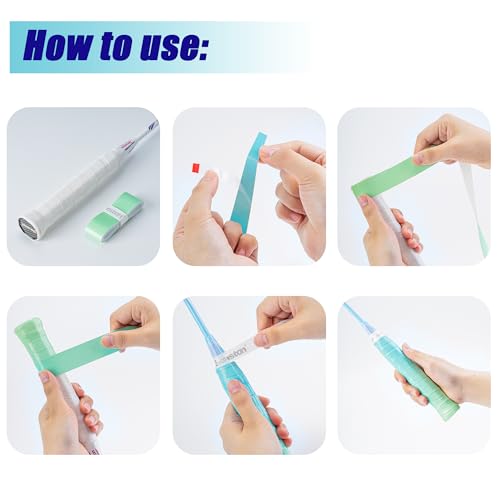 Senston 3pcs Racquet Grips Tape for Tennis/Badminton/Squash - color: Blue
