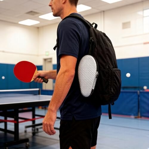 Colorful Table Tennis Racket Cover Ping Pong Paddle Bag Table Tennis Racket Case - color: Silver for 2 rackets
