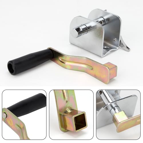 Hand Crank Tensioner, Hardware Crank Tensioning Device Replacement with Long Detachable Handle Tennis Post Reel Tennis Post Winder Accessories for Outdoor Volleyball Badminton Tennis Pole Net