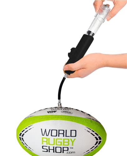Hand Air Ball Pump Inflator Kit with Needles, Nozzles & Extension Hose Portable Easy-to-Use for Sports