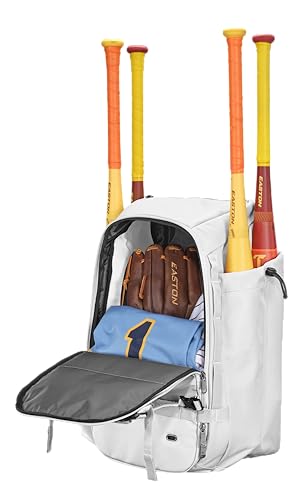 Easton Easton | Walk-off Ethos Backpack Equipment Bag | Baseball & Softball | Multiple Colors - color: White