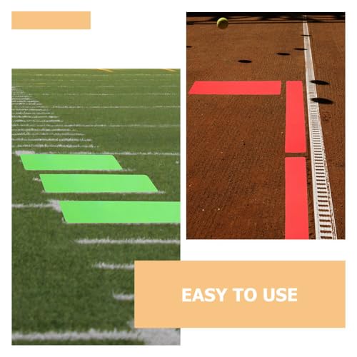 6pcs Court Line Marker Kit Boundary Markers Lines Set for Basketball Tennis Volleyball Badminton Pickleball Net Court Outdoor Indoor Training