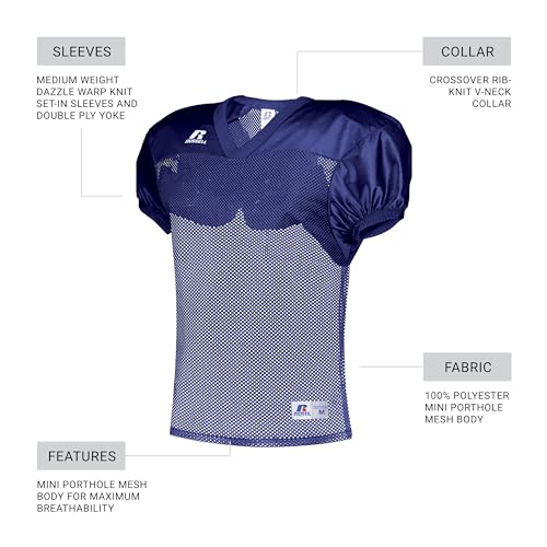 Russell Athletic Boys Youth Stock Practice Jersey - color: Royal, size: Medium