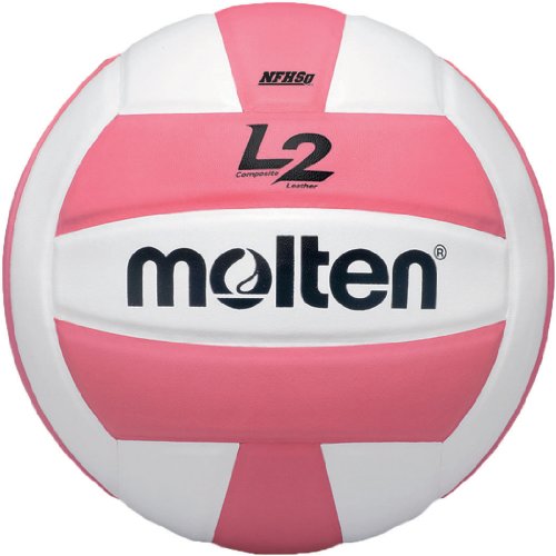 Molten L2 Volleyball, NFHS Approved - color: Pink/White