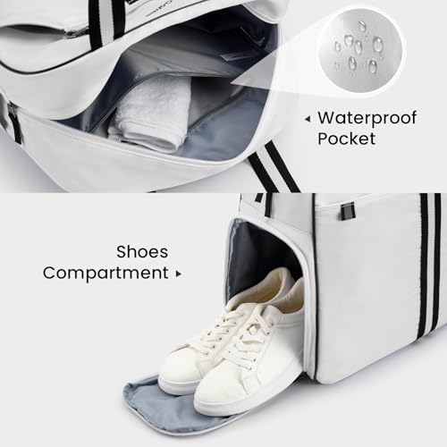 G4Free Pickleball Bag, Pickleball Bag Tote for Women and Men - color: White