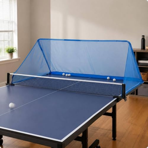 Table Tennis Return Net Adjustable Table Tennis Pong Ball Catching Net Home Use Ball Collector for Beginners