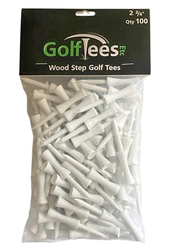 Step Down Golf Tees - Wooden Castle, Precision Height Golf Tees