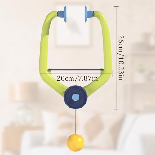 Door Ping Pong Game Over The Door, Adjustable Hanging Table Tennis Trainer Portable Set, Ping Pong Doorway Game with Racket and Balls for Kids